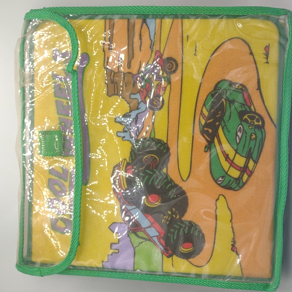 Felt playset book soft play cool Wheels cars trucks vehicles interactive vintage